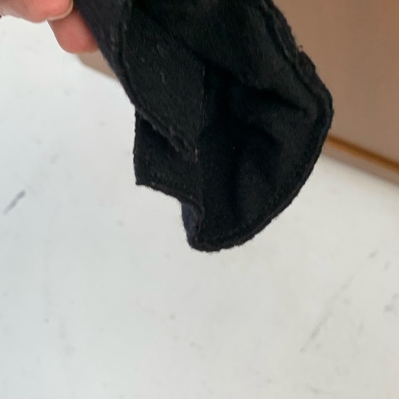 J.Crew black wool blend blazer size 6 rough hem 19 in pit pit L-21-22 - Picture 6 of 7